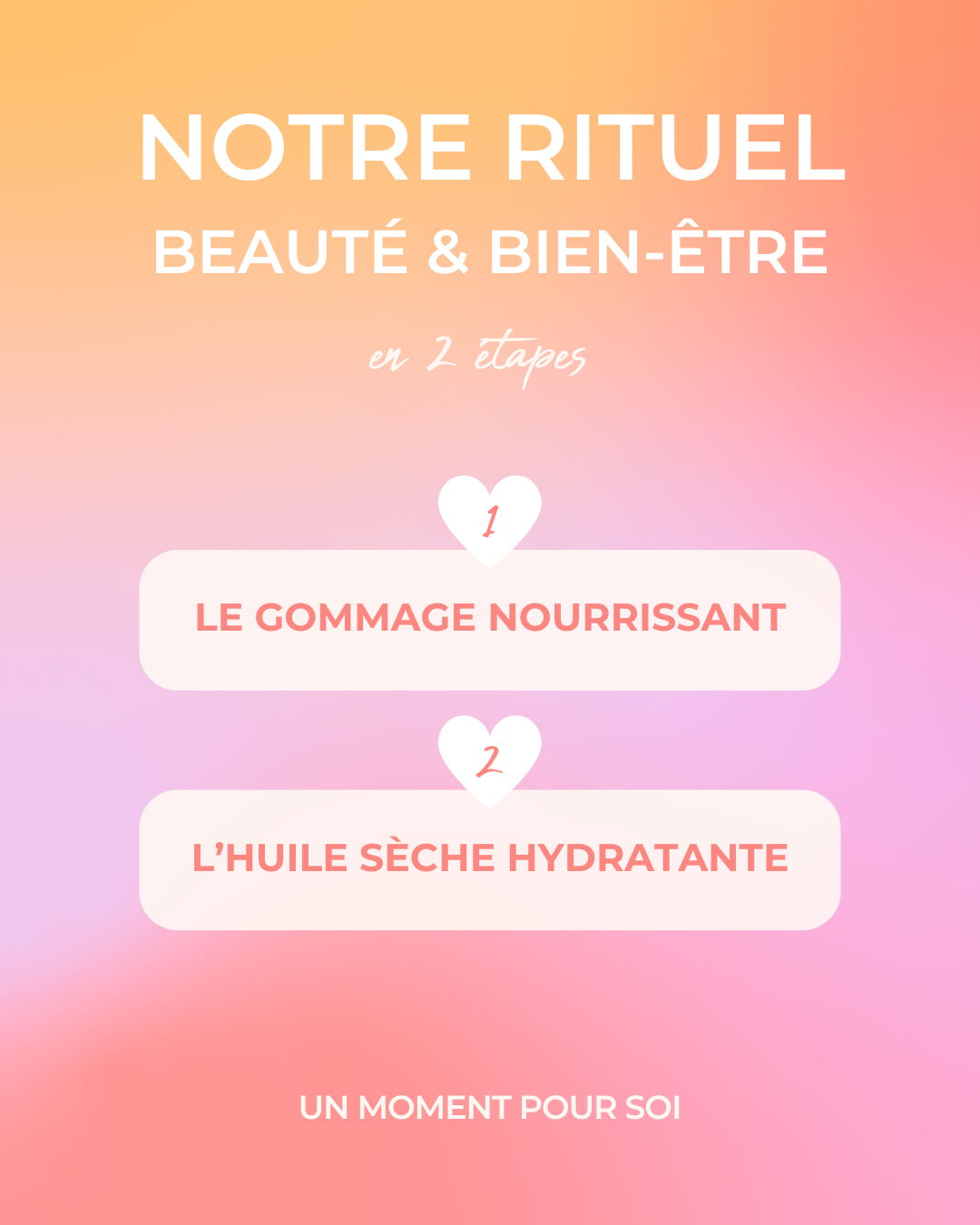 Rituel bien-être en 3 étapes "Rituel Ensoleillé"